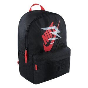 Nike 3Brand Ran Futura X Backpack With 12” Laptop Pocket, Black/Action Red